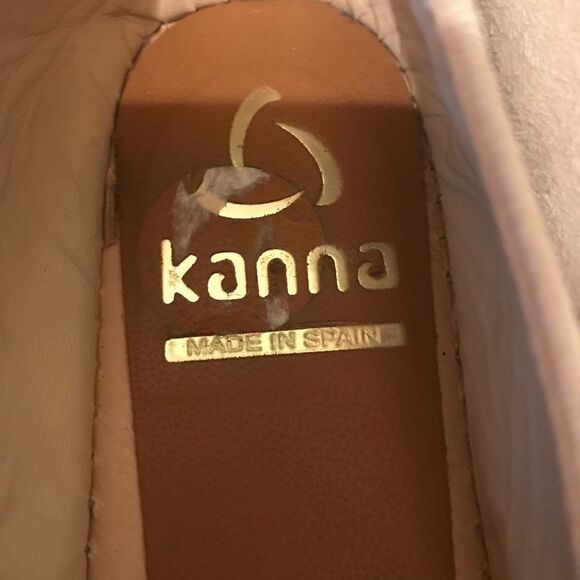 Kanna Dora Suede Leather Platform Espadrilles Size 8 / 39 Made in Spain - Picture 7 of 14